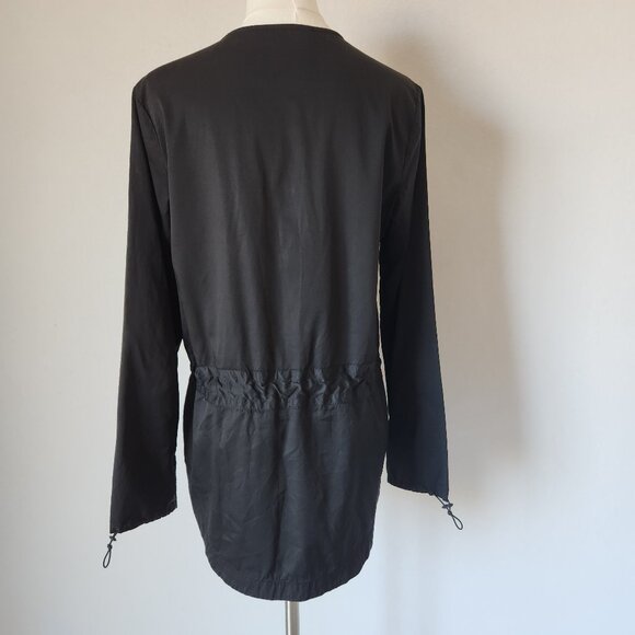 Derek Lam 10C x Athleta Relaxed Tunic Top Jacket Waist-Drawstring Black - Picture 6 of 12
